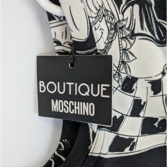 Boutique Moschino Casual Dress, Black Print, Women's 40 (US 6) - Picture 4 of 4